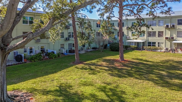 exterior space with a lawn