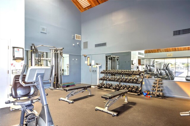 view of exercise room