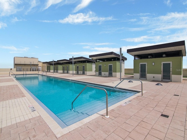 view of pool with a patio