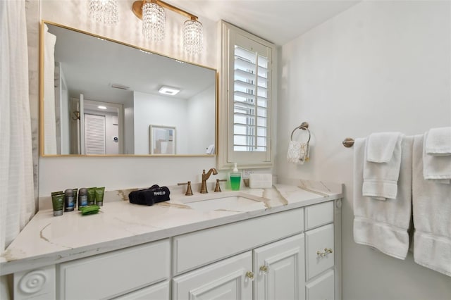 bathroom with vanity