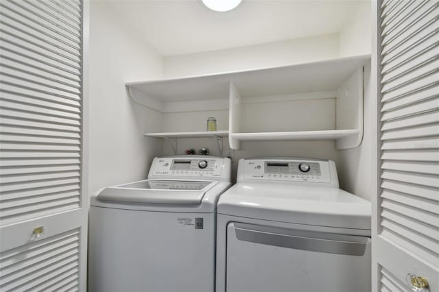 laundry area with washer and clothes dryer