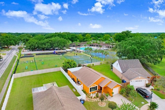 birds eye view of property