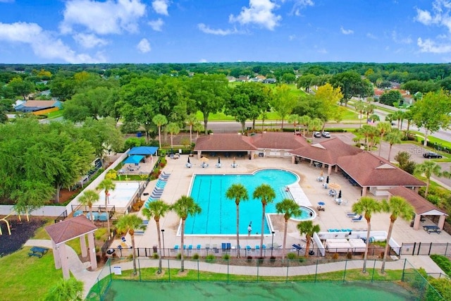 birds eye view of property