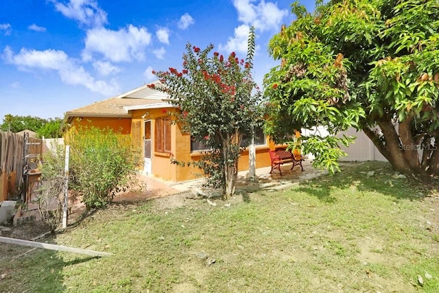 view of yard featuring a patio area