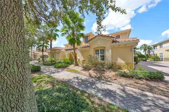 view of mediterranean / spanish house