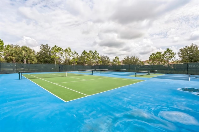 view of tennis court