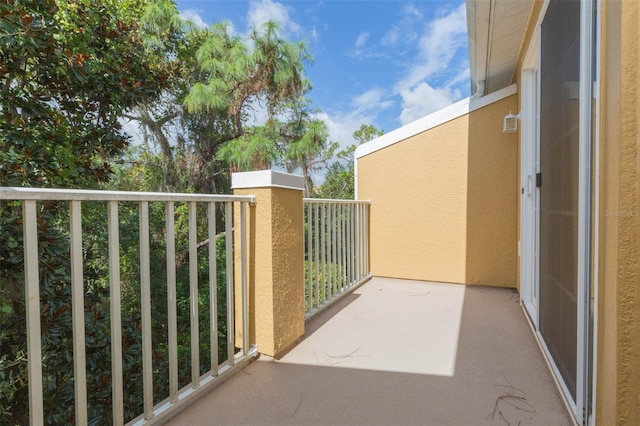 view of balcony