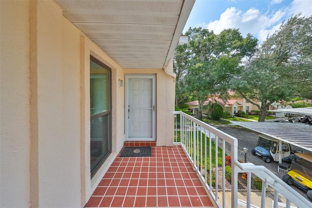 view of balcony