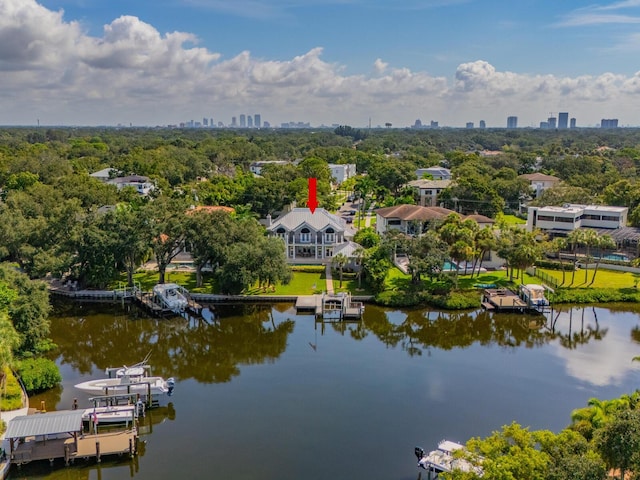 2509 N Dundee St, Tampa, FL 33629 - bird's eye view of a large body of water and skyline