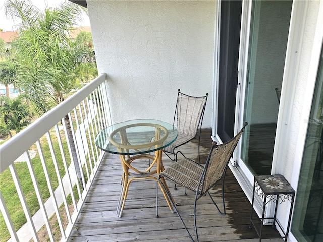 view of balcony