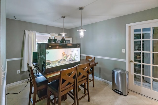 view of dining room