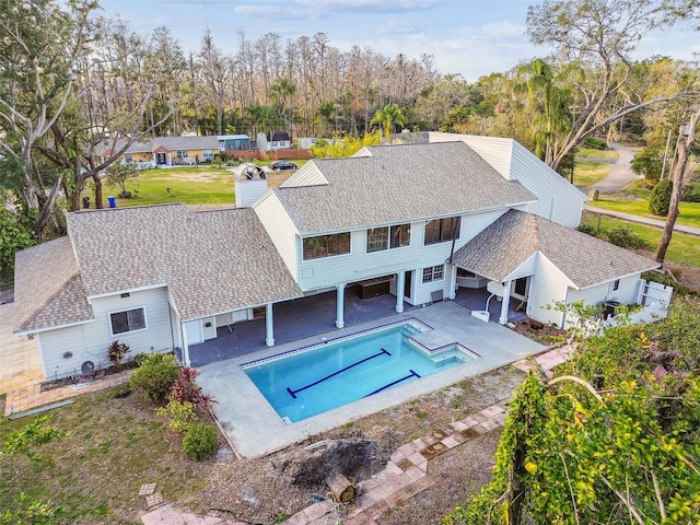 view of pool with a patio