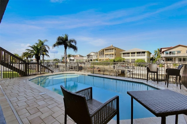 view of pool with a patio area