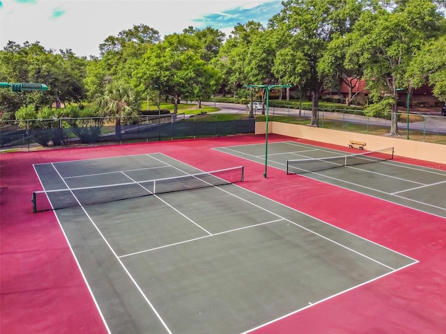 view of tennis court