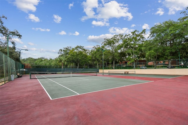 view of sport court