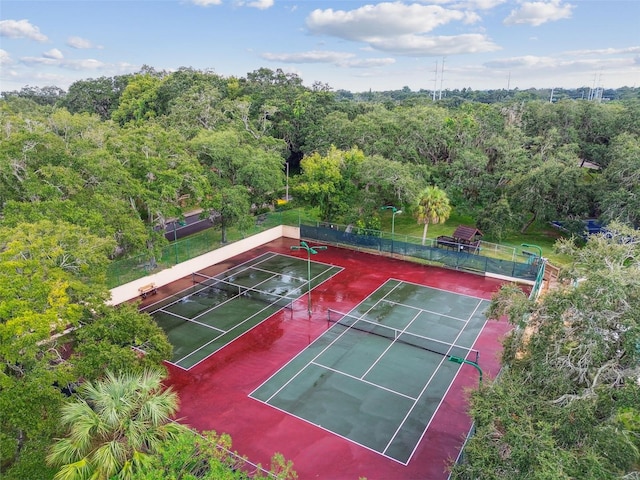 view of tennis court