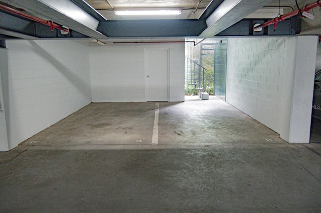 view of basement