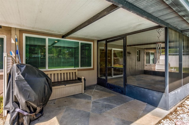 view of patio / terrace with area for grilling