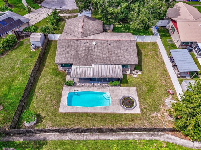 birds eye view of property