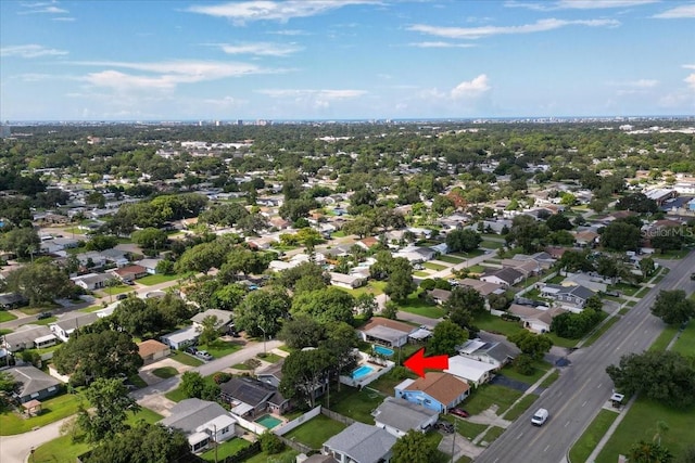 birds eye view of property