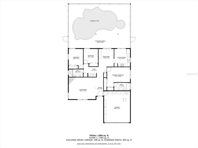 2011 Green Juniper Ln, Brandon, FL 33511 - home floor plan