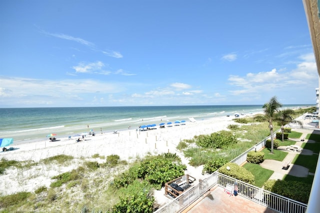 water view with a beach view