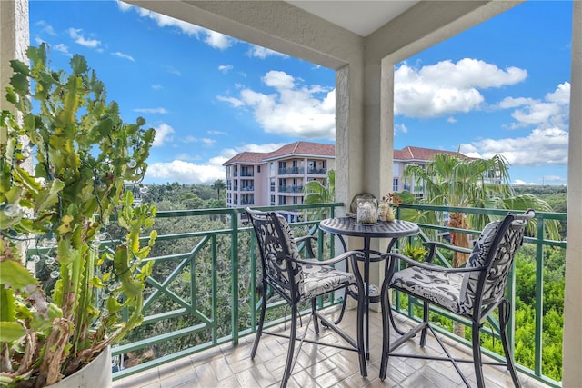 view of balcony