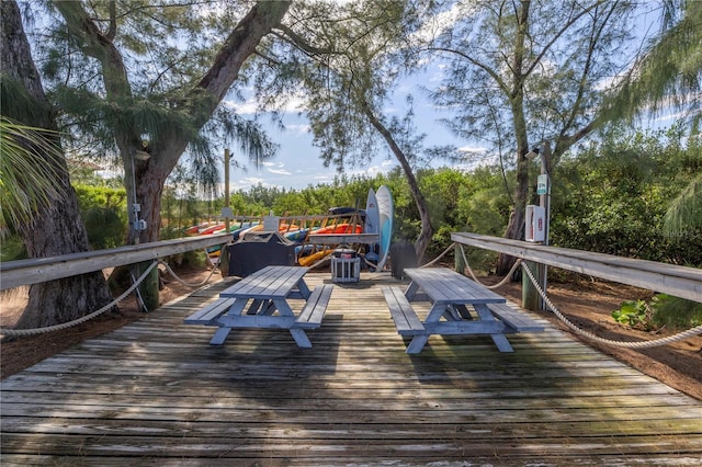 view of wooden terrace