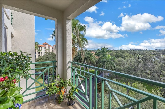 view of balcony