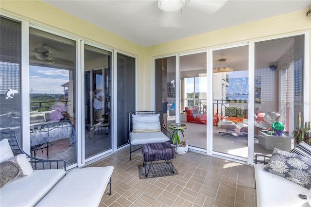 view of sunroom / solarium