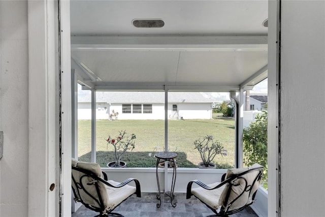 view of sunroom / solarium