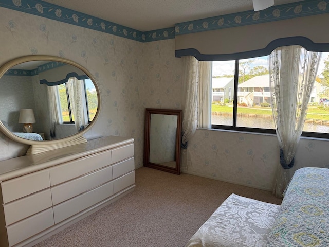 1873 Mazo Mnr Unit T2, Lutz, FL 33558 - carpeted bedroom featuring wallpapered walls