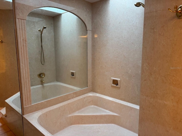1873 Mazo Mnr Unit T2, Lutz, FL 33558 - full bath featuring a tub to relax in, a shower, and tile patterned floors