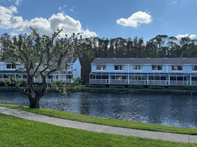1873 Mazo Mnr Unit T2, Lutz, FL 33558 - water view with nearby suburban area