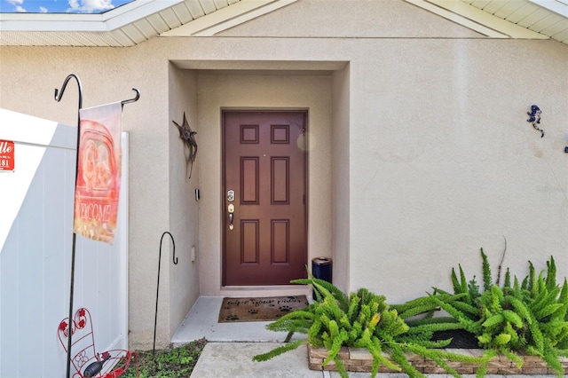 view of entrance to property