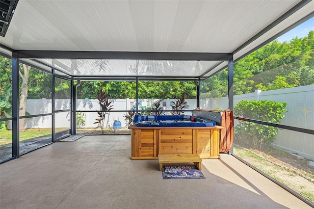 sunroom / solarium featuring plenty of natural light