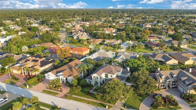 bird's eye view with a residential view