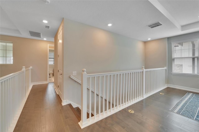 hall featuring hardwood / wood-style floors