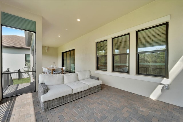 view of sunroom