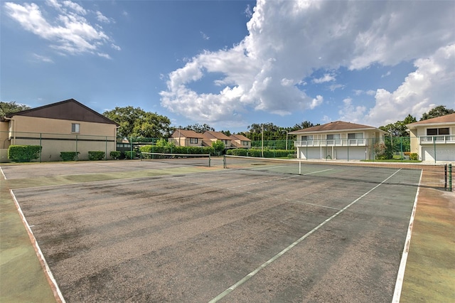 view of tennis court