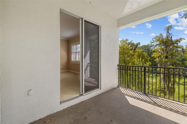 view of balcony