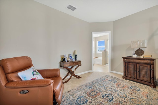 view of sitting room