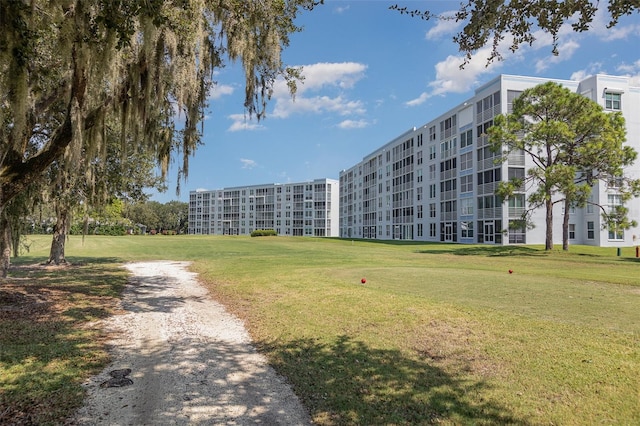 surrounding community featuring a lawn