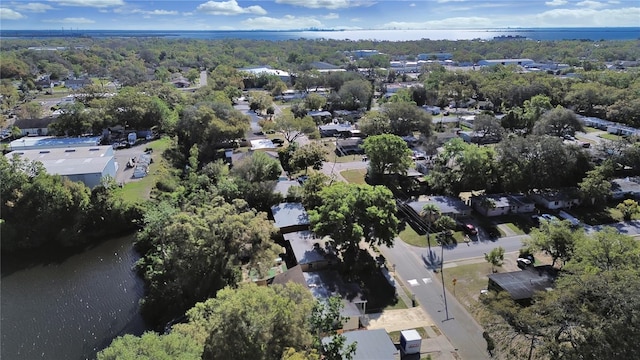 drone / aerial view with a residential view