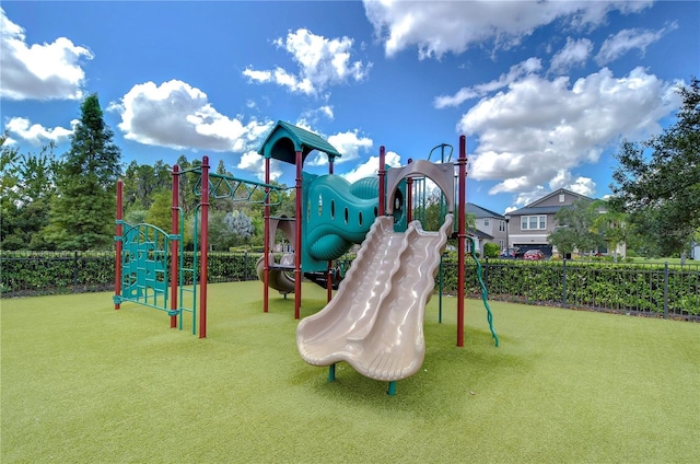 view of play area