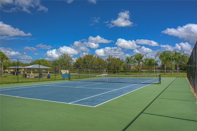 view of tennis court