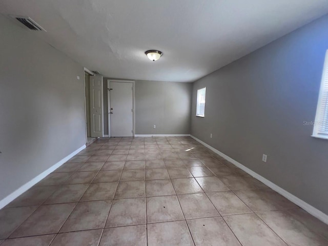 view of tiled empty room