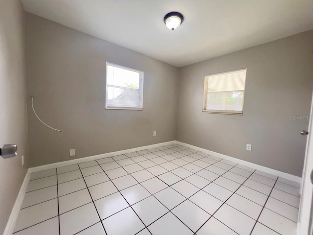 view of tiled empty room