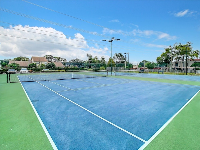 view of tennis court