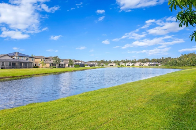 water view with a residential view